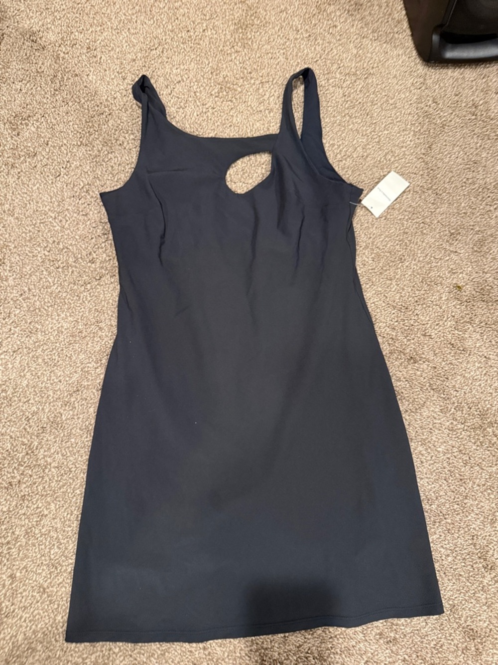 Abercrombie & Fitch Black Mini Dress with Front Cutout